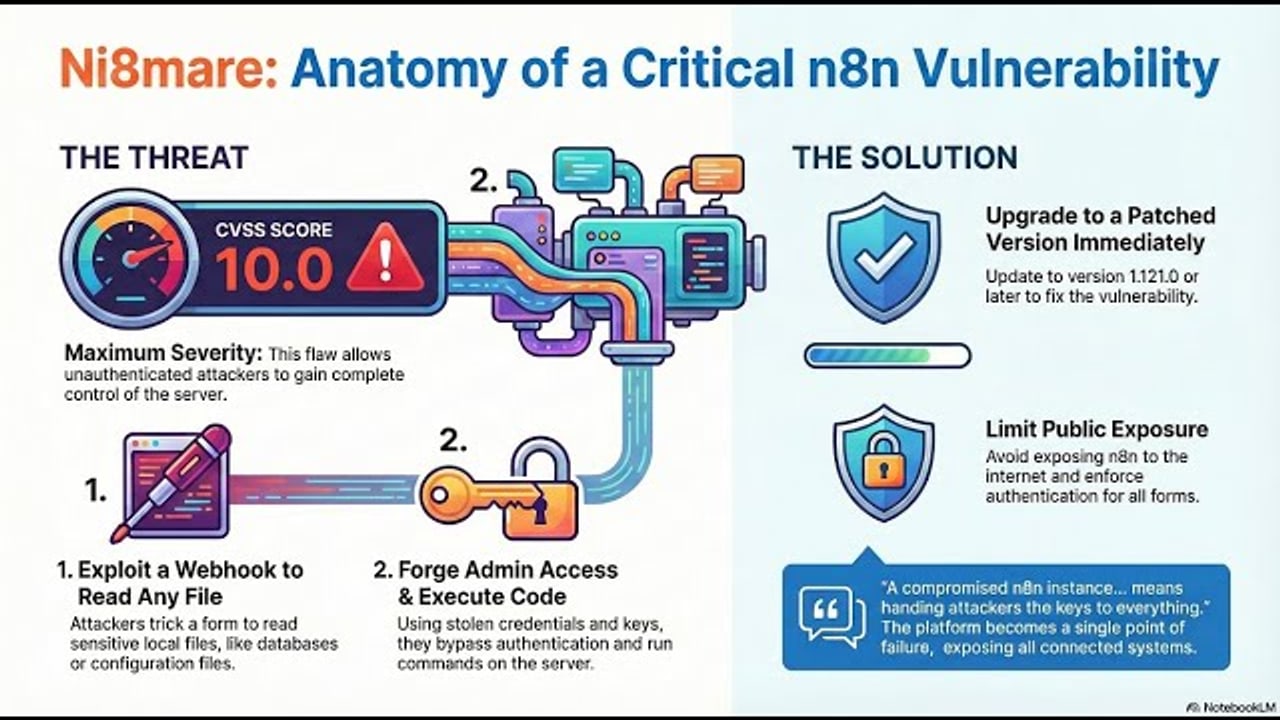 Your n8n Instance Holds the Keys to Everything. The Ni8mare CVEs Just Proved It.