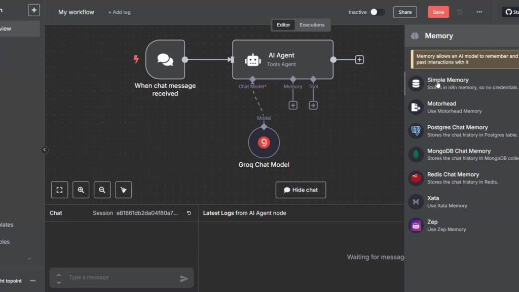 n8n Think Tool node what it does and how to use it Adding the Think Tool node to an n8n AI Agent