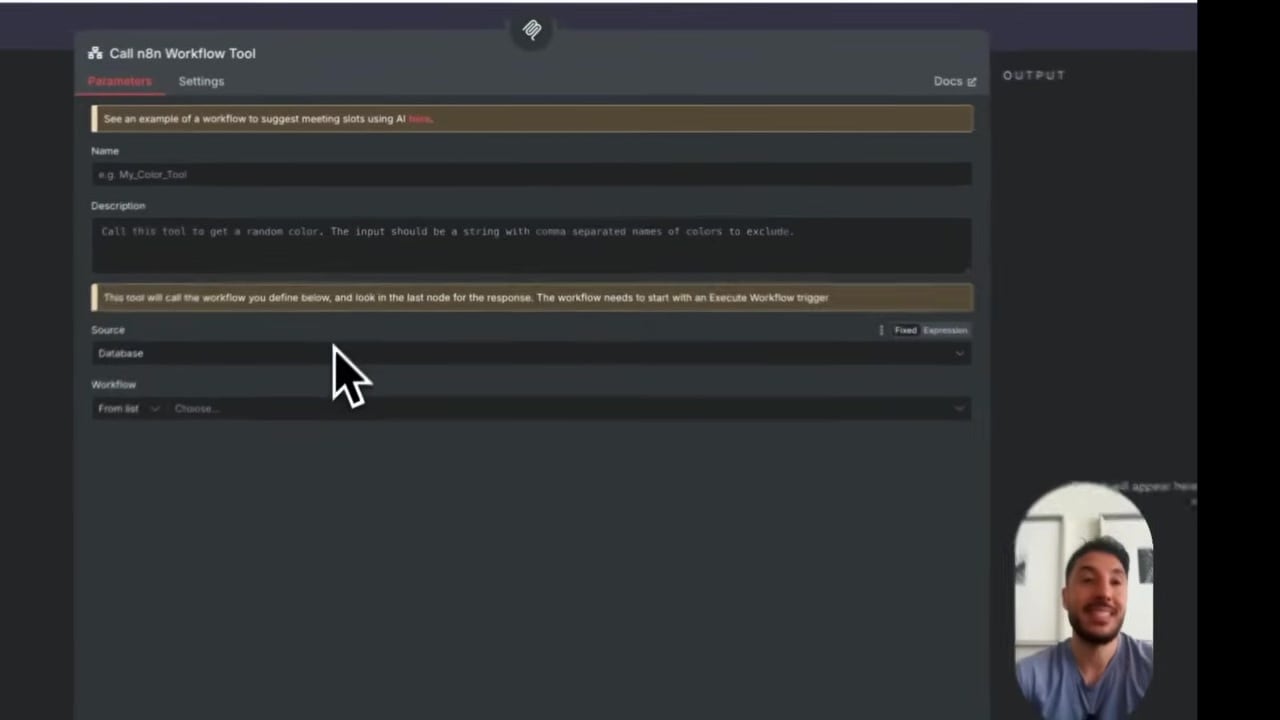 Calling an n8n workflow through an MCP server tool