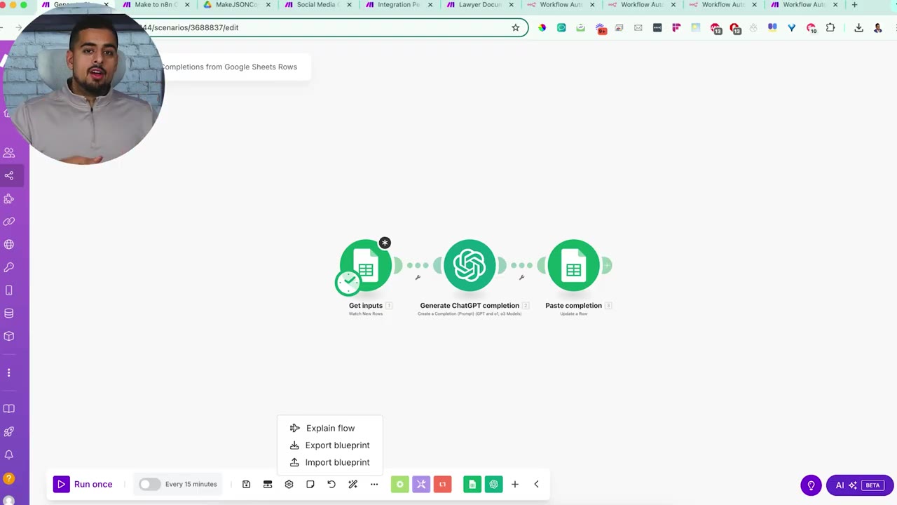 Make scenario and JSON structure comparison