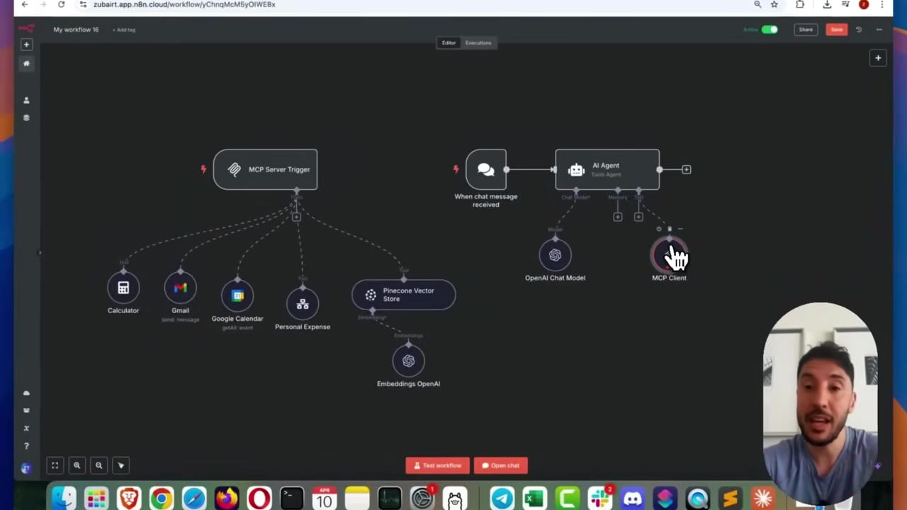 n8n MCP Client Tool connected to an SSE endpoint