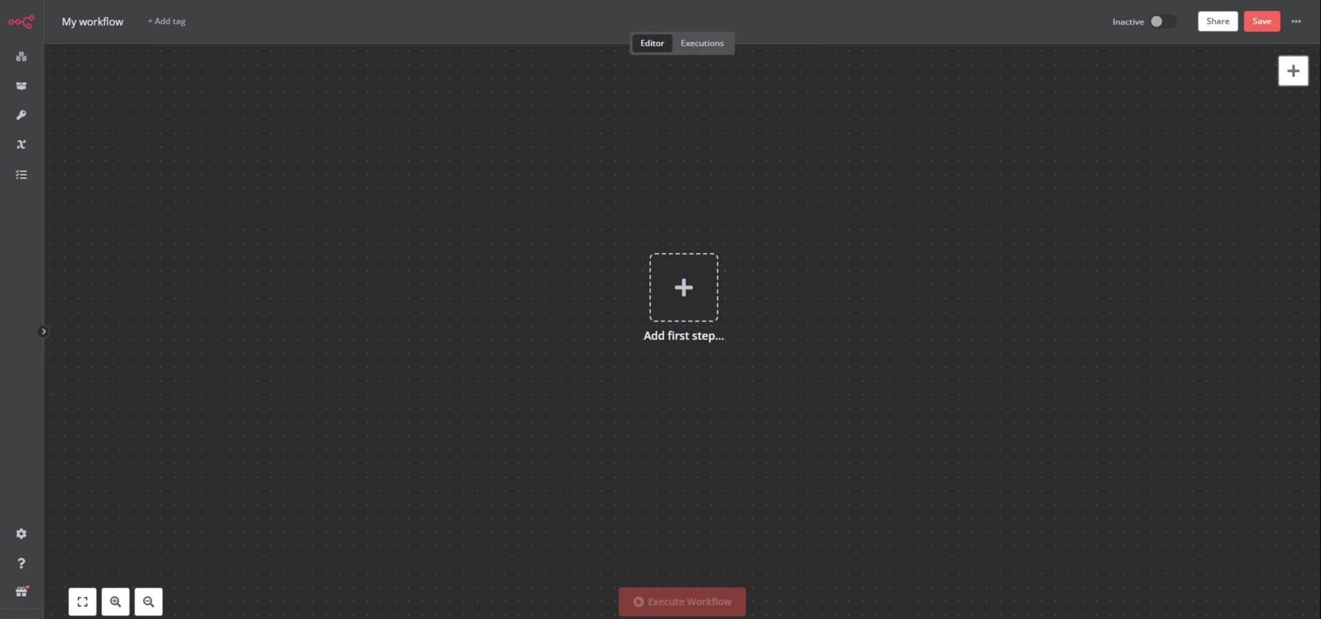 n8n dashboard running inside k3s