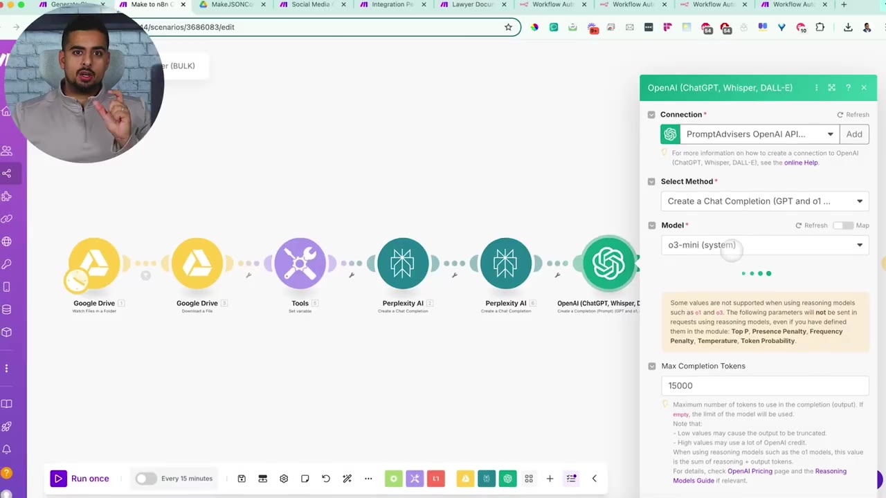 OpenAI reasoning step in Make converter automation
